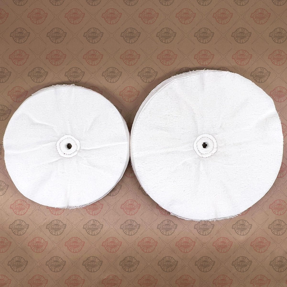 40-Ply Sewn Buffing Wheels For Metal Finishing (with 1/2&quot; Arbor Hole)