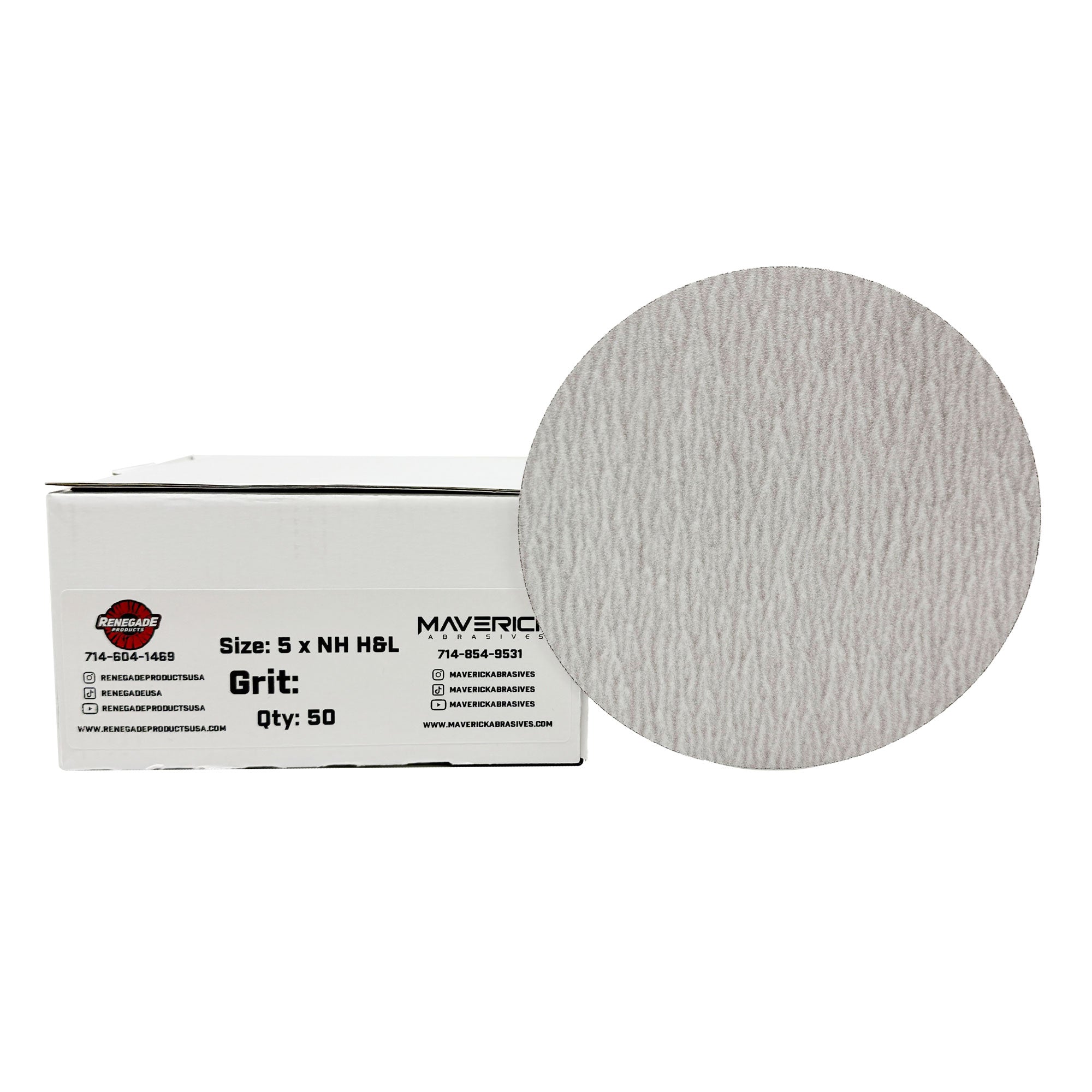 thumbnail image 2 of 50-Pack 7 Inch 60 Grit Sanding Discs - Hook & Loop Aluminum Oxide Sandpaper For Orbital Sanders 2 of 10