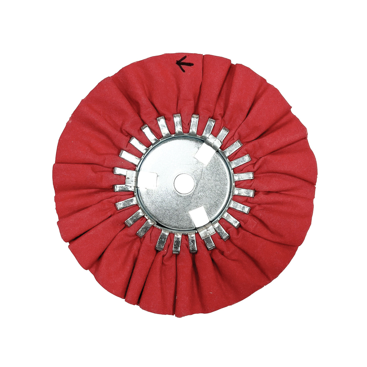 Renegade Products USA Red Airway Buffing Wheel with Center Plate - Professional Buffing Tool for Precision Polishing and Finishing