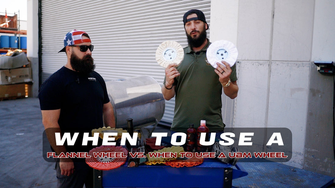 When to use a Flannel buffing wheel vs. a UBM buffing wheel - Renegade Products USA