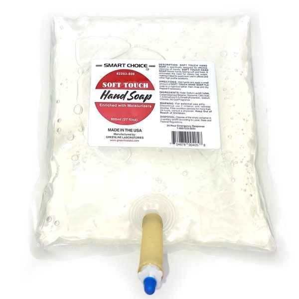 Soft Touch Antibacterial Hand Soap 800 ML Bag – Gentle, Professional & Germ‑Fighting Hand Soap