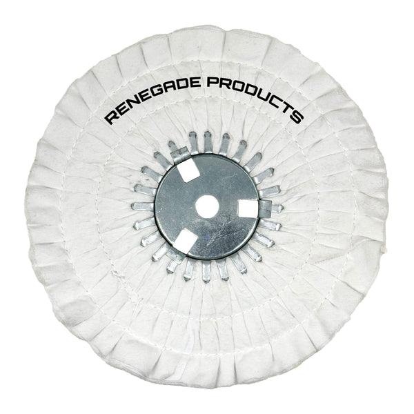 10-inch N5 Predator Airway Buffing Wheels, robust 20-Ply and 26-Ply for metal polishing.