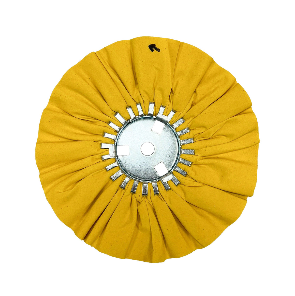 Assorted sizes of Maverick Abrasives airway buffing wheels for wheel polishing machines in 5-pack.