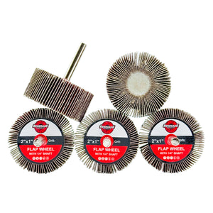 2" x 1" Mini Flap Wheel with 1/4" Chuck (5-Pack)