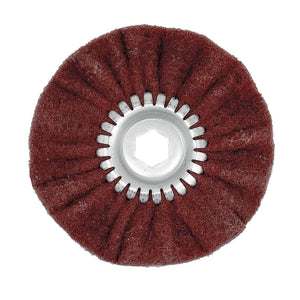 6-inch Mini Airway Buffing Wheels, ideal for polishing detailed metal surfaces with variable speed grinders.