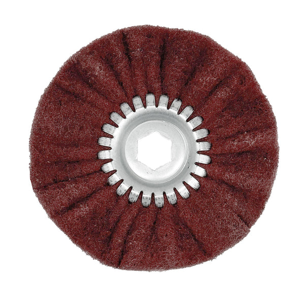 6-inch Mini Airway Buffing Wheels for precise metal polishing, suitable for variable speed grinders.