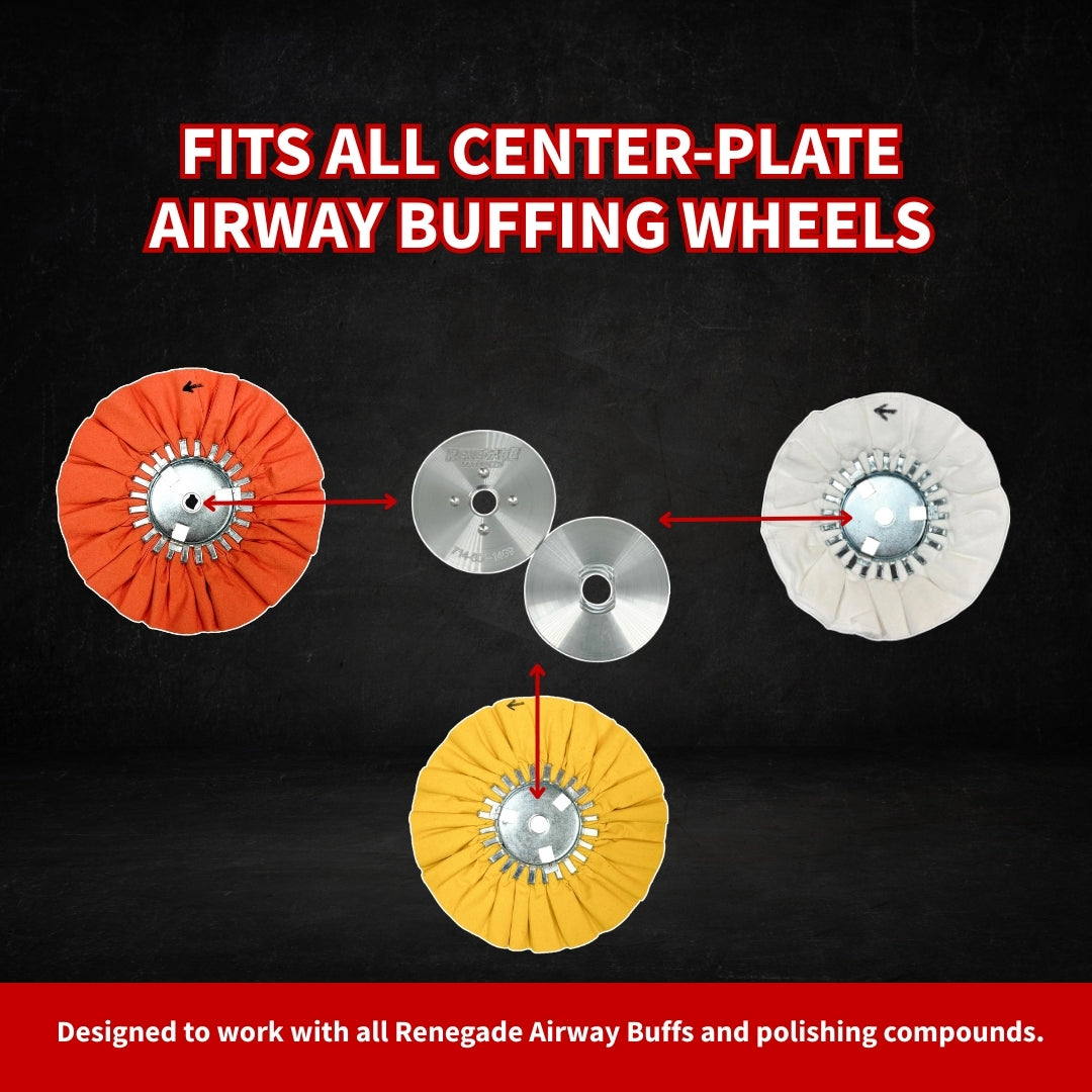 Insertable Safety Flanges for High Speed Polishing (For Buffing Wheels WITH Center Plates)