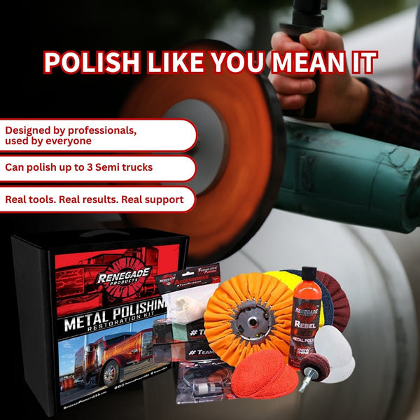 Kit de polissage des métaux et de restauration pour poids lourds 