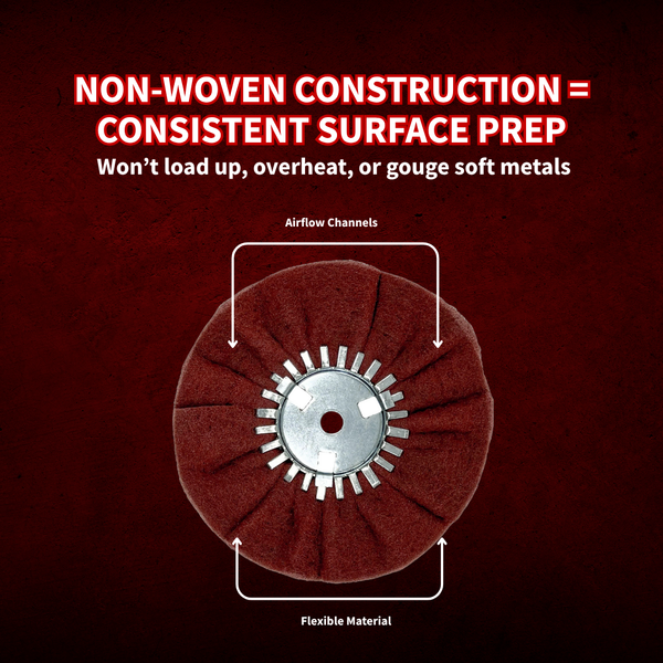 Disque de polissage satiné ultra-fin et très fin pour meuleuses d'angle 