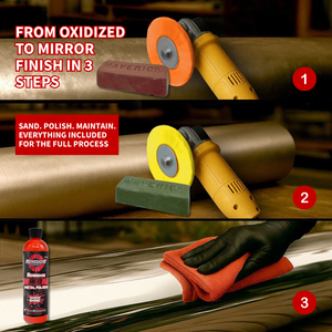 Kit de polissage pour bateau ponton