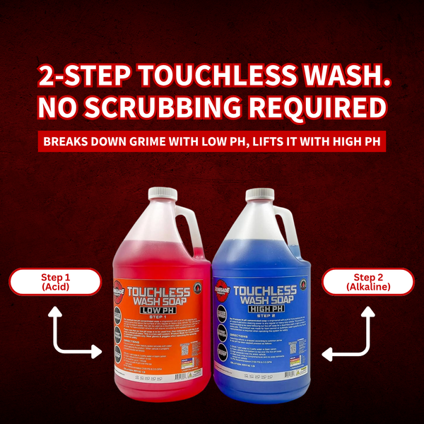 Système de lavage de camions sans contact en 2 étapes