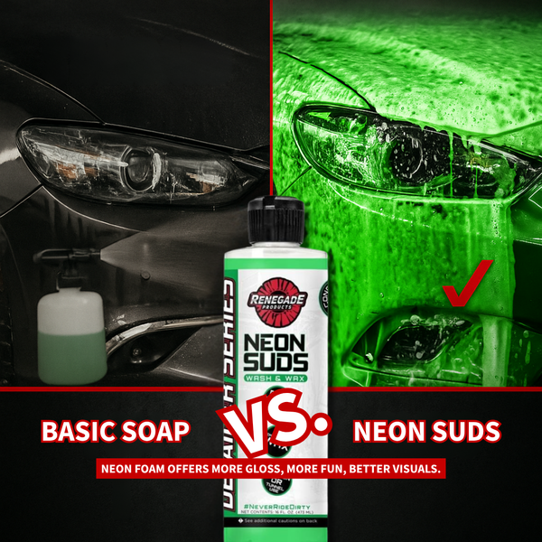 Lavage et cire colorés Neon Suds