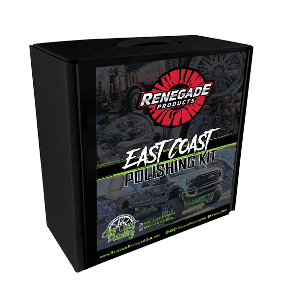 Renegade Products East Coast Polishing Kit packaging on a white background