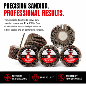 2" x 1" Mini Flap Wheel with 1/4" Chuck (5-Pack)