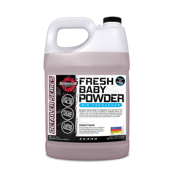 Assortment of Renegade Detailer Series Air Fresheners in various scents displayed with usage instructions.