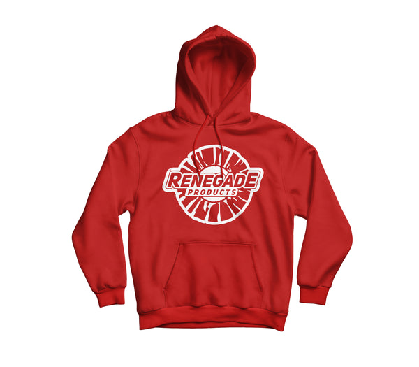 Unisex Renegade Products hoodie with Buffing Wheel logo on the front, shown on a plain background.