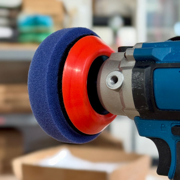 3-inch No-Flex Backing Pad for precise sanding and polishing with a durable hook and loop system for secure attachment.