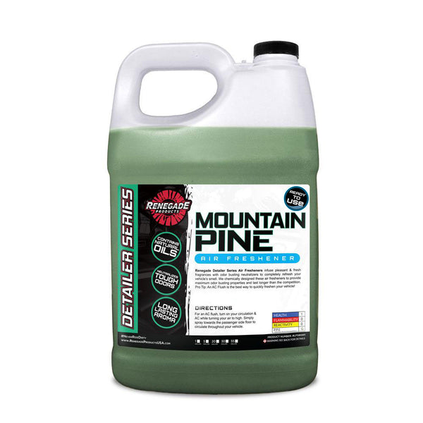 Assortment of Renegade Detailer Series Air Fresheners in various scents including Black Glacier, New Car, and Hawaii Breeze.