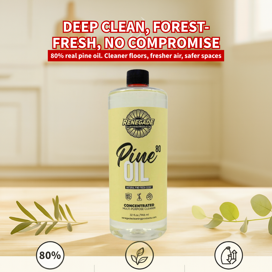 Pine Oil 80 Cleaner: 80% Pure Pine Oil - 32 oz. and 1-Gallon, Plant‑Powered Disinfectant