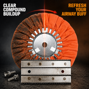 Rake Head Refill with Screws (for Single and Double-Handle Buffing Wheel Rakes)