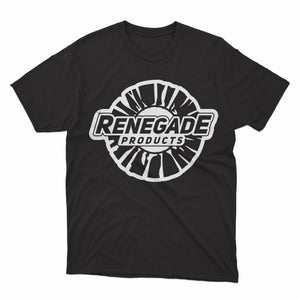 Unisex Renegade Buffing Wheel Shirt in white, made from 100% ringspun cotton, featuring double-stitched durability and available in sizes S to 3XL.