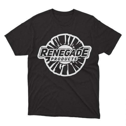 Unisex Renegade Buffing Wheel Shirt in white, made from 100% ringspun cotton, featuring double-stitched durability and available in sizes S to 3XL.