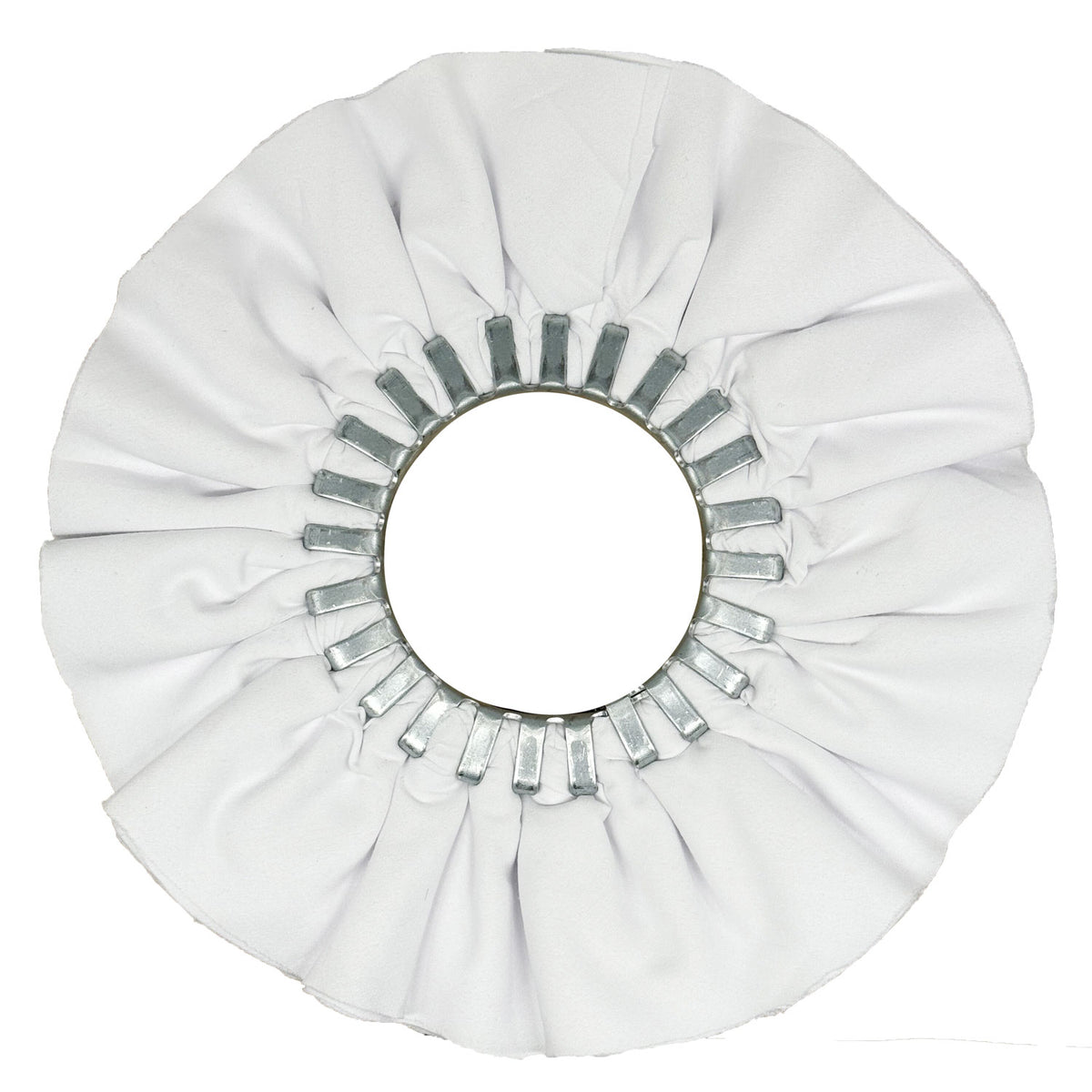 Airway Buffing Wheels designed for polishing different metals, available in various sizes and stiffness levels for optimal results.