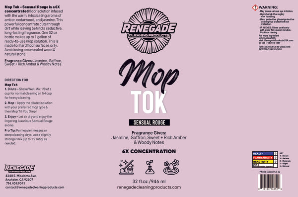 Mop Tok : Solution de savon de luxe concentrée 6X pour balai (946 ml)