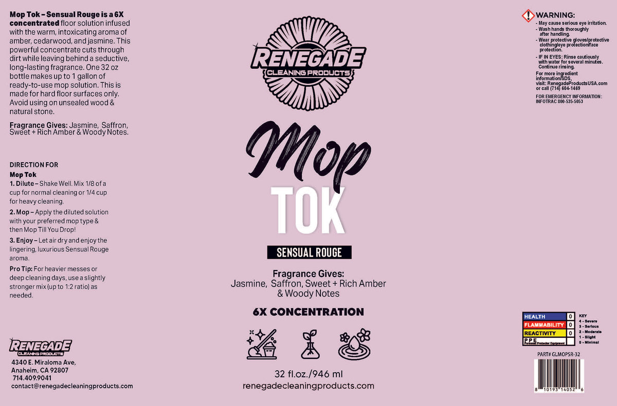 Mop Tok: 6X Concentrated Luxury Mop Soap Solution (32oz.)