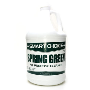 gallon bottle of Spring Green all-purpose cleaner bottle on a white background