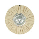 Array of 9 Solid-Center Airway Buffing Wheels in orange, yellow, red, and pink designed for metal polishing on various surfaces.