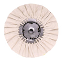Five-pack of Airway Buffing Wheels for metal polishing, featuring various stiffness levels for optimal shine on different metals.