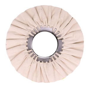 Case Pack of 5 Airway Buffing Wheels for professional metal polishing with various stiffness levels, offering a 10% bulk discount.