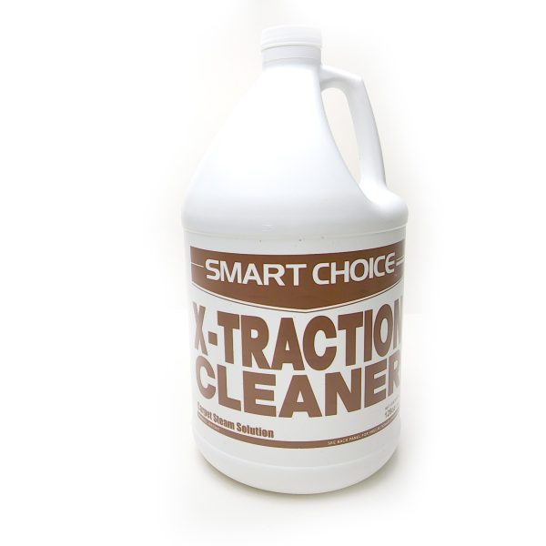 Gallon bottle of Smart Choice X-Traction Cleaner on a white background