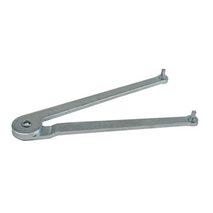 6-inch adjustable spanner wrench for tightening lock nuts and safety flanges on angle grinders.