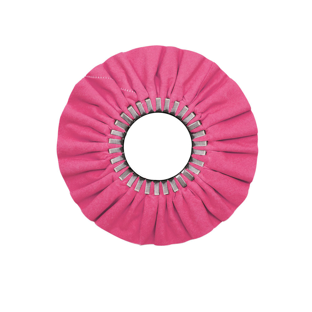 Case Pack of 5 Airway Buffing Wheels designed for metal polishing with varying stiffness for different metals, available at a 10% discount.