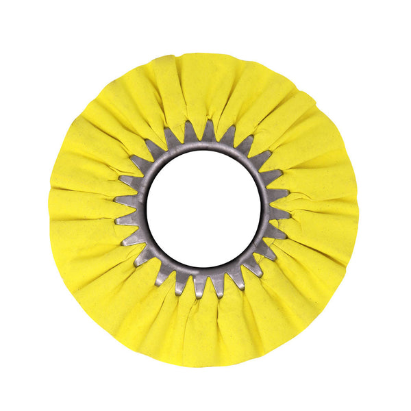 Case Pack of 5 Airway Buffing Wheels for Metal Polishing, featuring various stiffness levels for optimal results.