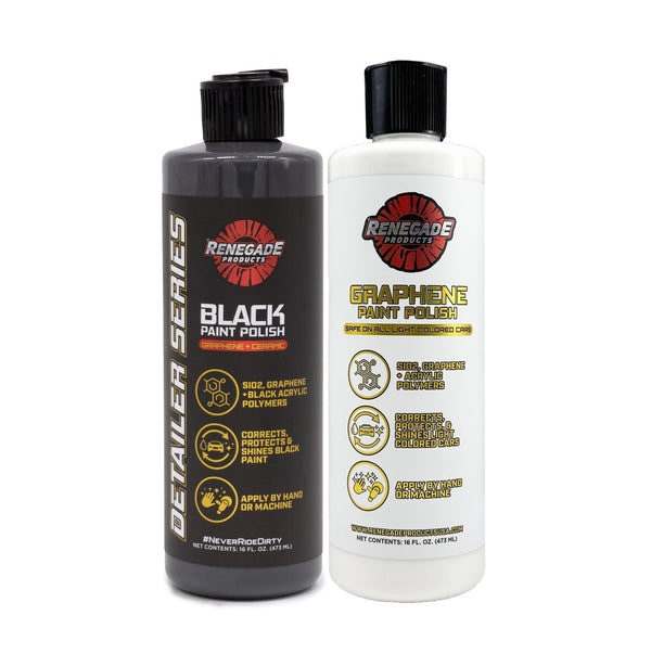 Graphene + Ceramic Paint Polish Bundle - Black & Light Paint Polishes