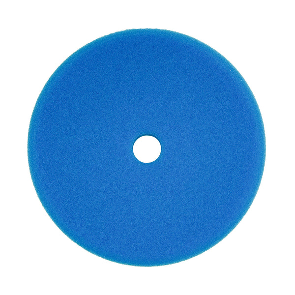 Assorted 6-inch foam pads for metal and paint polishing, showing different colors and textures for various surface restoration needs.