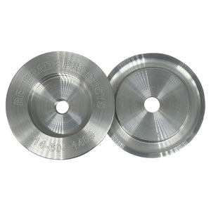 3-inch Double-Buff Safety Flanges for high-speed polishing, designed for Airway Buffing Wheels without center plates.