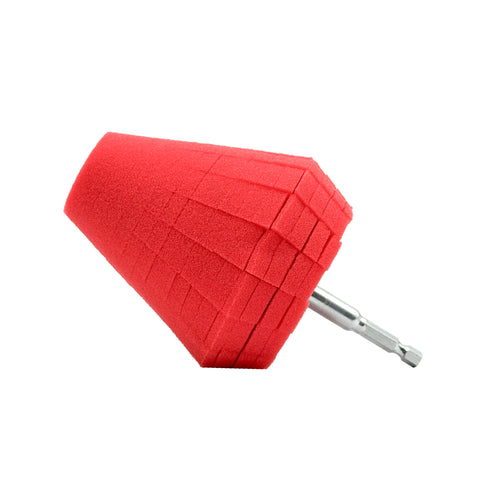 4-Inch Foam Polishing Cone with 1/4" Hex Attachment