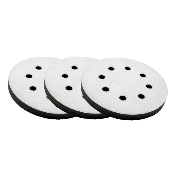 5-inch Sanding Interface Pad, hook and loop system, mounted between sander and disc for even sanding.