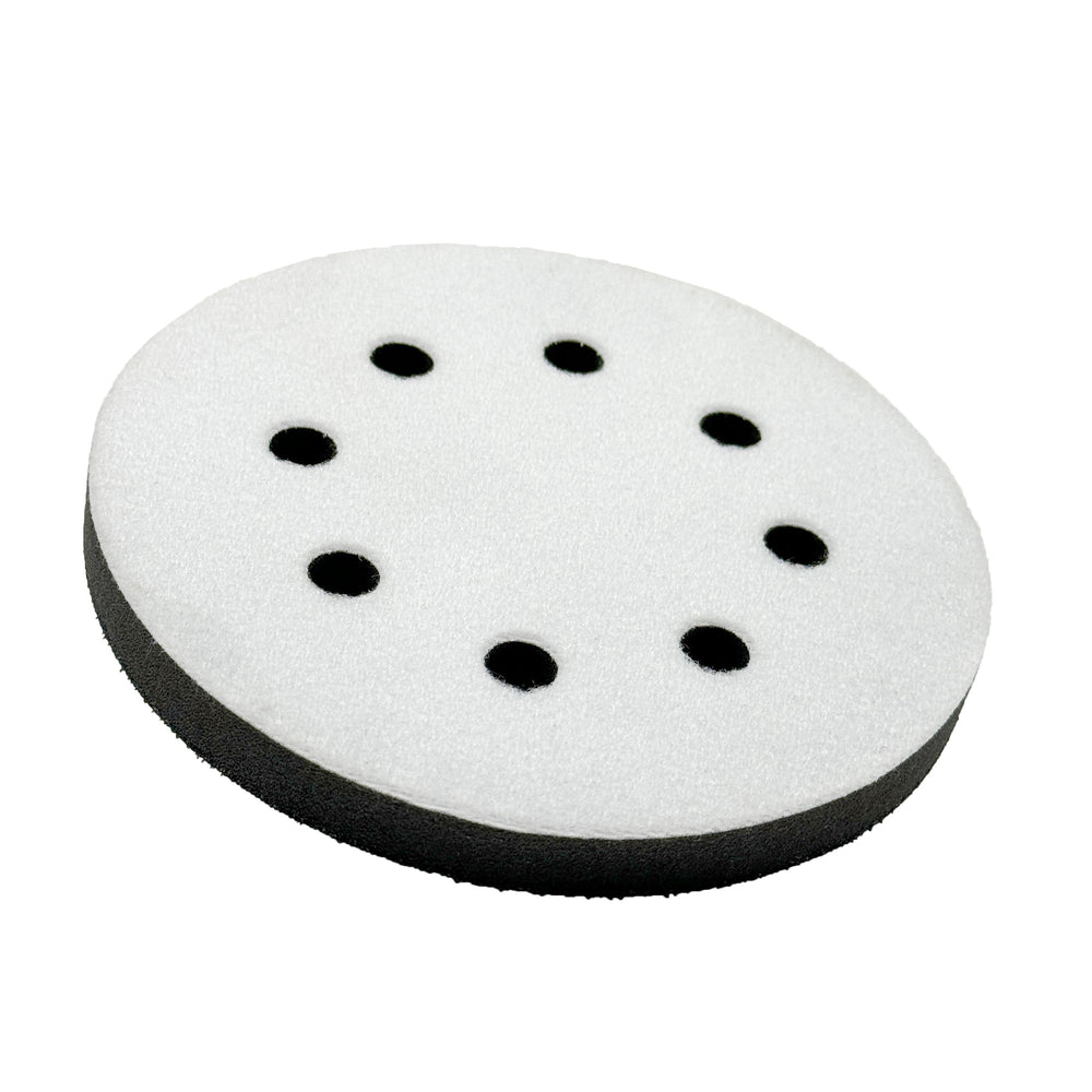 5-inch Sanding Interface Pad designed for dual-action sanders to improve sanding consistency and prevent over-sanding.