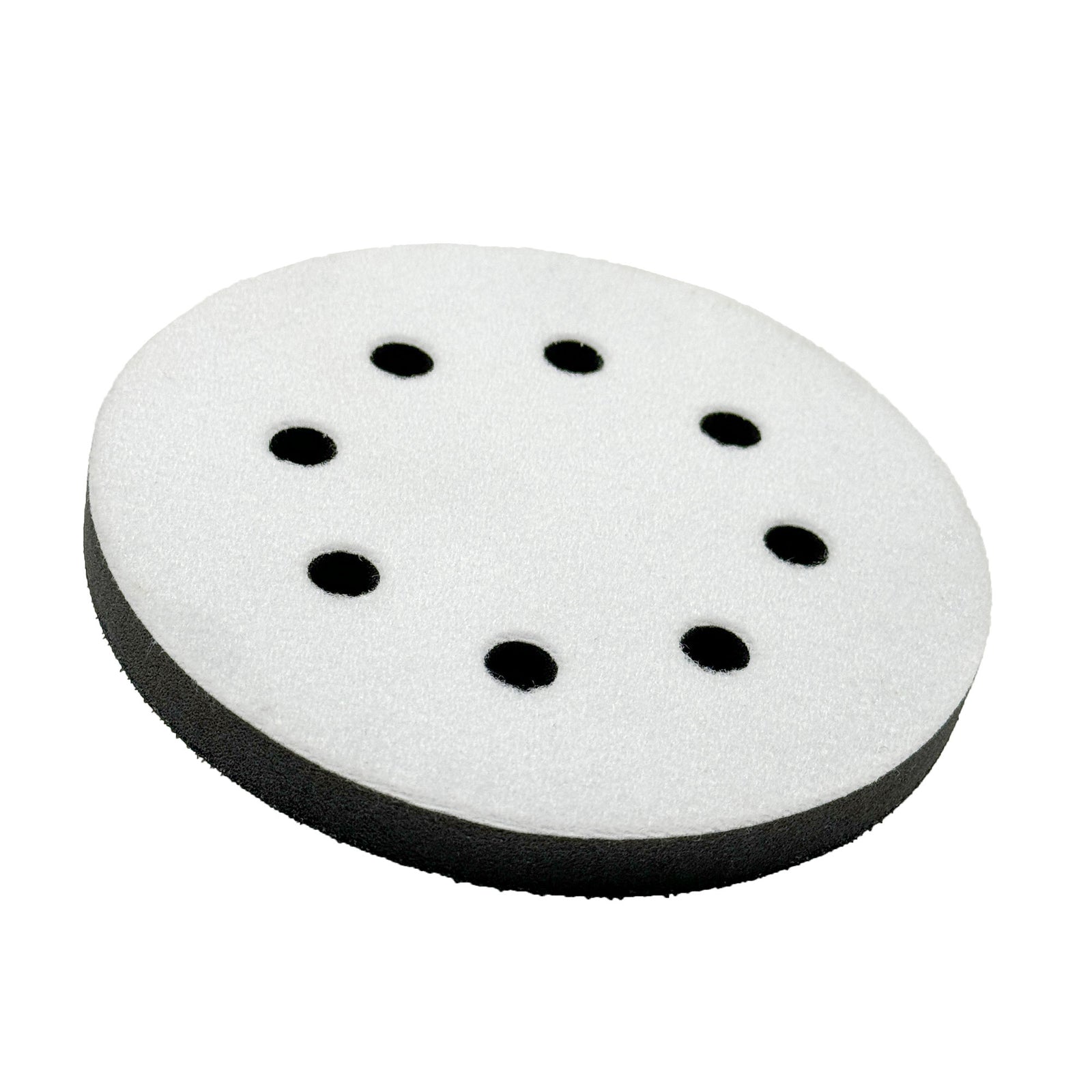 5-inch Sanding Interface Pad designed for dual-action sanders to improve sanding consistency and prevent over-sanding.