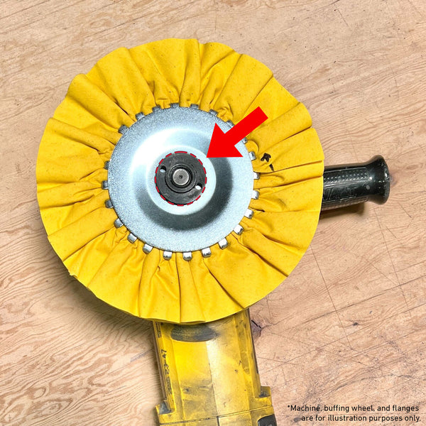 5/8'-11 steel lock nut for angle grinders, enhancing safety and durability in high-speed polishing.