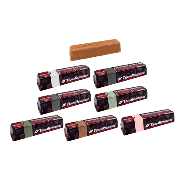 Application of Renegade Metal Polishing Compound on Airway Buffing Wheel for enhanced cutting and polishing performance.