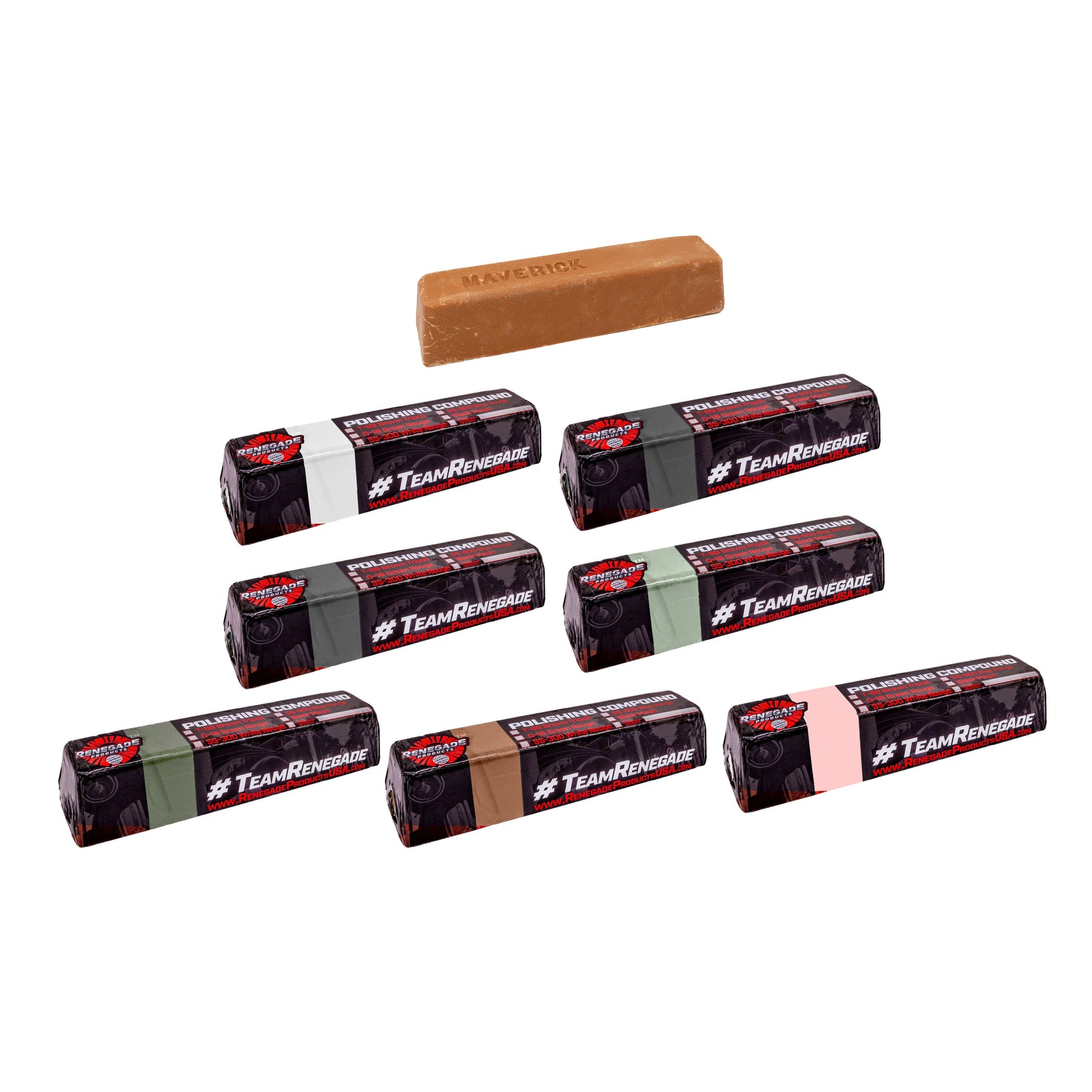 Alt text: Application of Renegade Metal Polishing Compound on Airway Buffing Wheel for enhanced cutting and polishing performance.