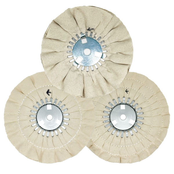 Ruedas de pulido de conductos de aire de rango medio de 10 pulgadas