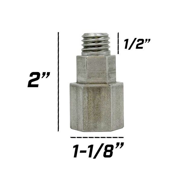 2-inch Hex Flange Adapter for Mini Airway Buffing Wheels, essential for secure mounting and enhanced safety.
