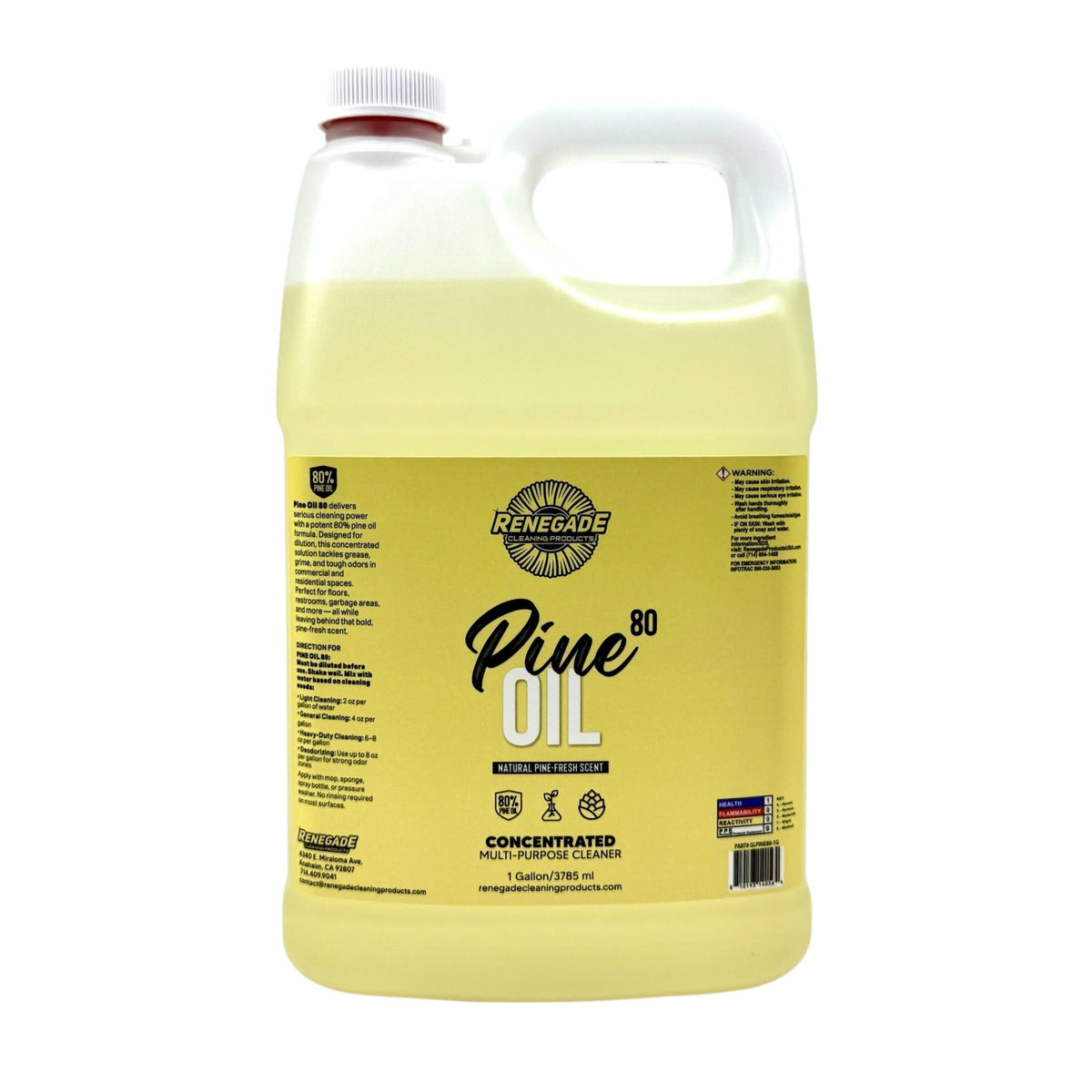 Pine Oil 80 cleaner cutting grease and grime before and after use